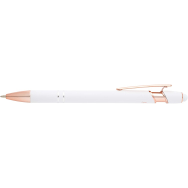 Logo trade business gifts image of: Nanna ballpoint pen with rose gold finish (blue ink)
